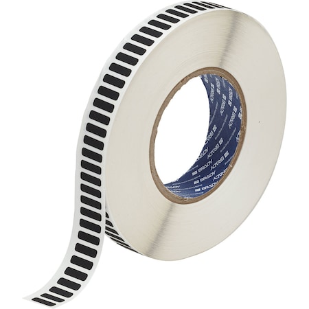 Brady Laser Markable Electrostatic Diss Polyimide Lbls 0.2in H x 0.65in W BK 10000/RL LZR-47-731-10